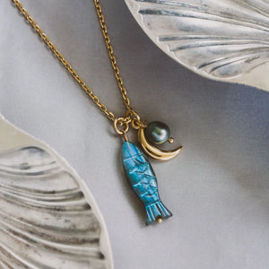 Tapas & Tides Gemstone Charm Necklace