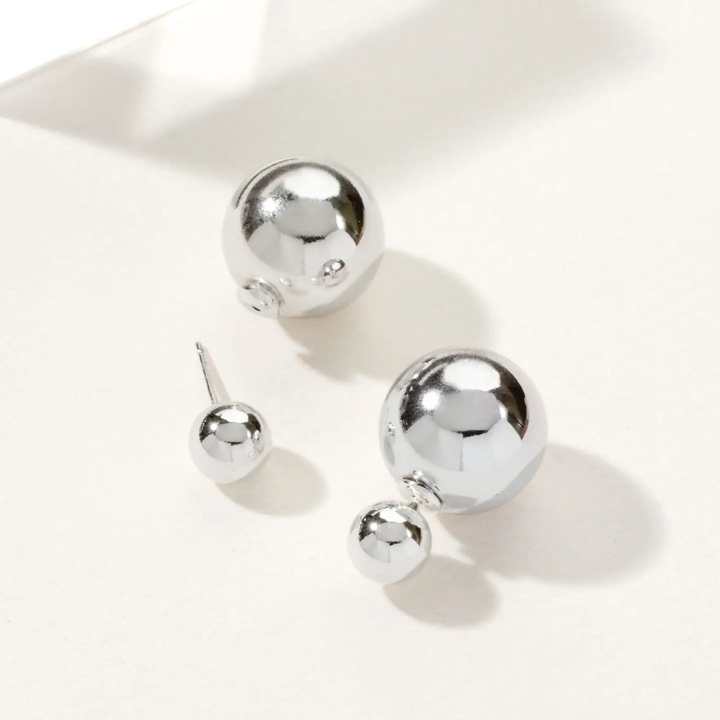 Orb Front Back Earring Set