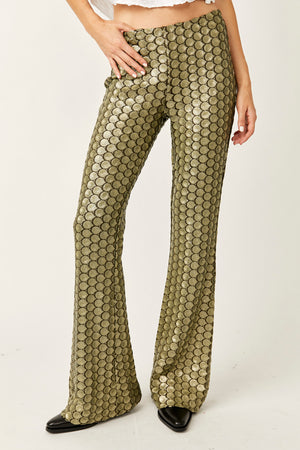 Wilder Day Sequin Flare Pant