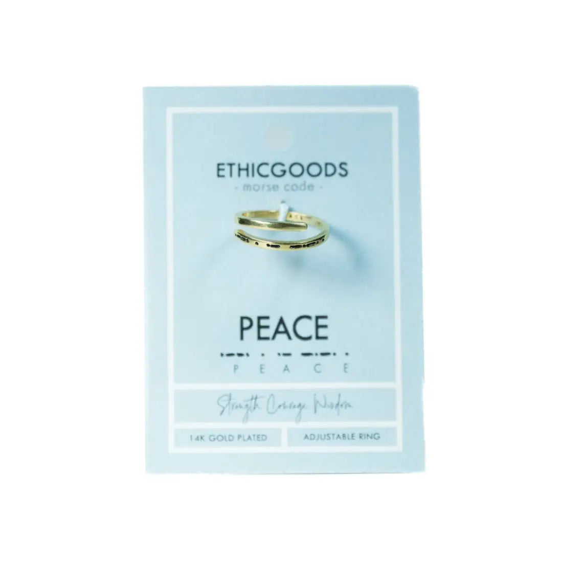 Morse Code Stamped Ring