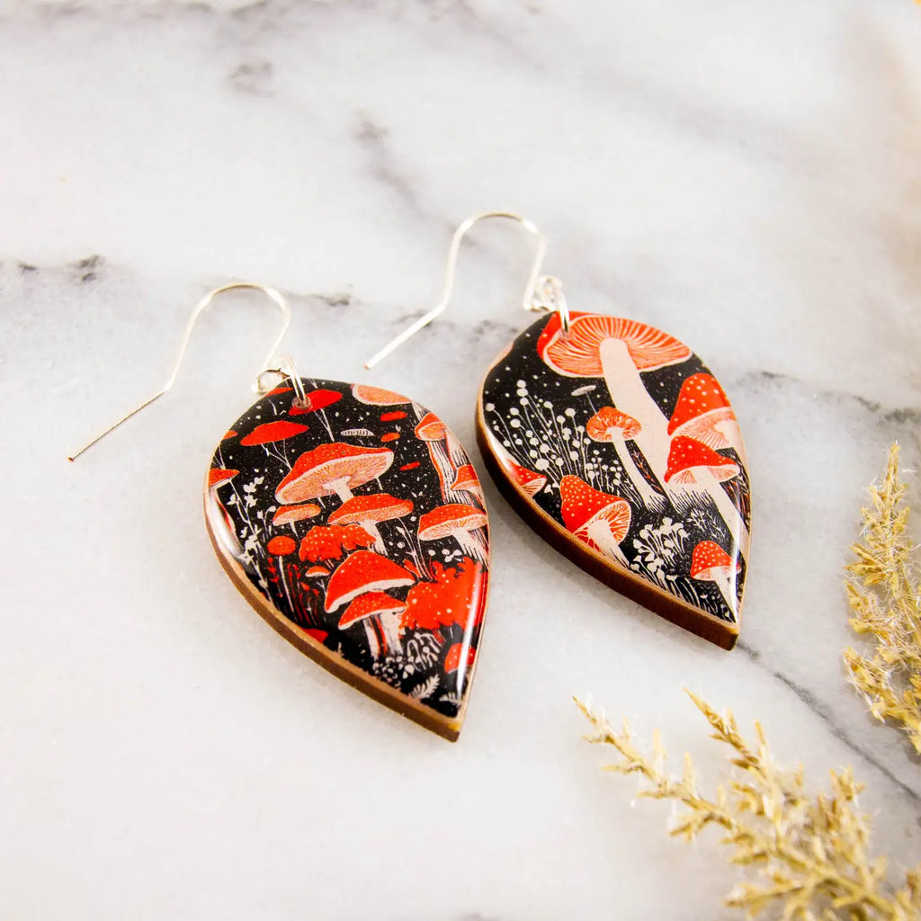 Large Leaf Earrings