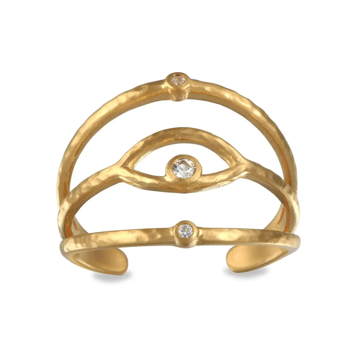 Gold Eye Ring