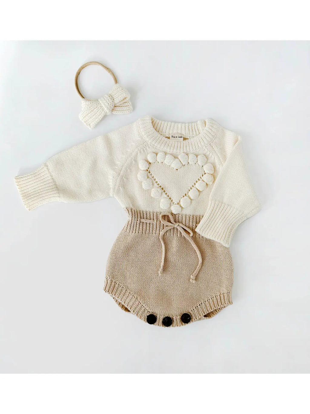 Heart Sweater Romper
