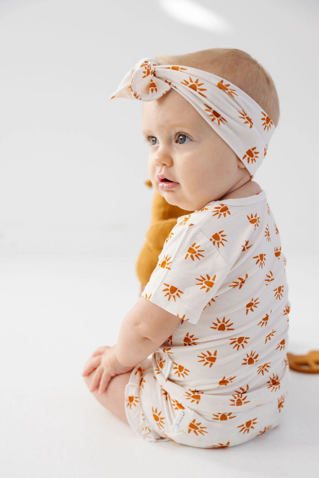 Bamboo Cotton Headband and Swaddle Set