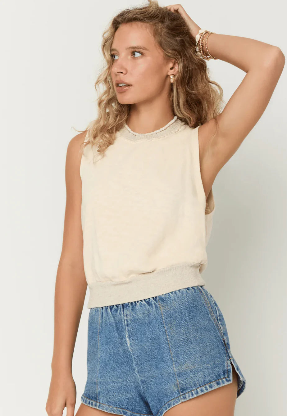 Iralo Textured Tank Vest
