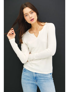 Split Neck Tee