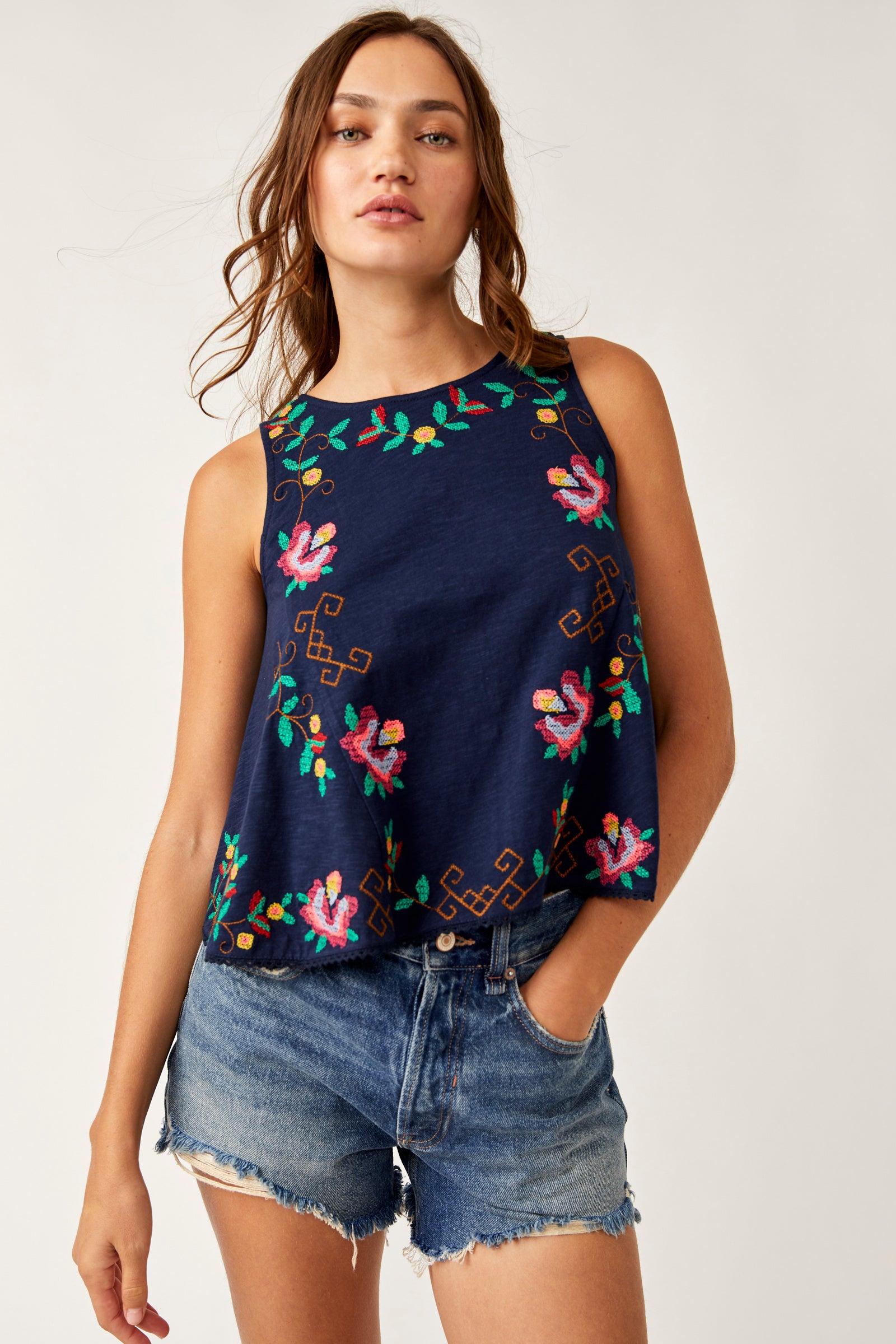 Fun and Flirty Embroidered Top