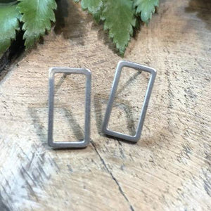 Rectangle Post Earrings