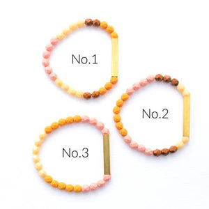 Santa Fe Bead + Brass Bracelet