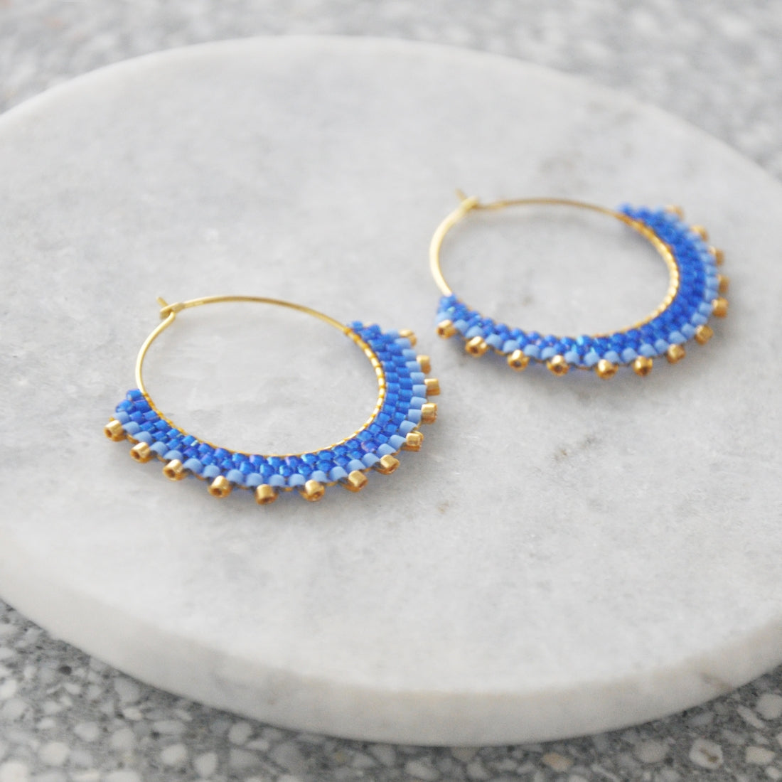 Creole Beaded Earrings