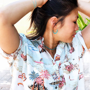Creole Beaded Earrings