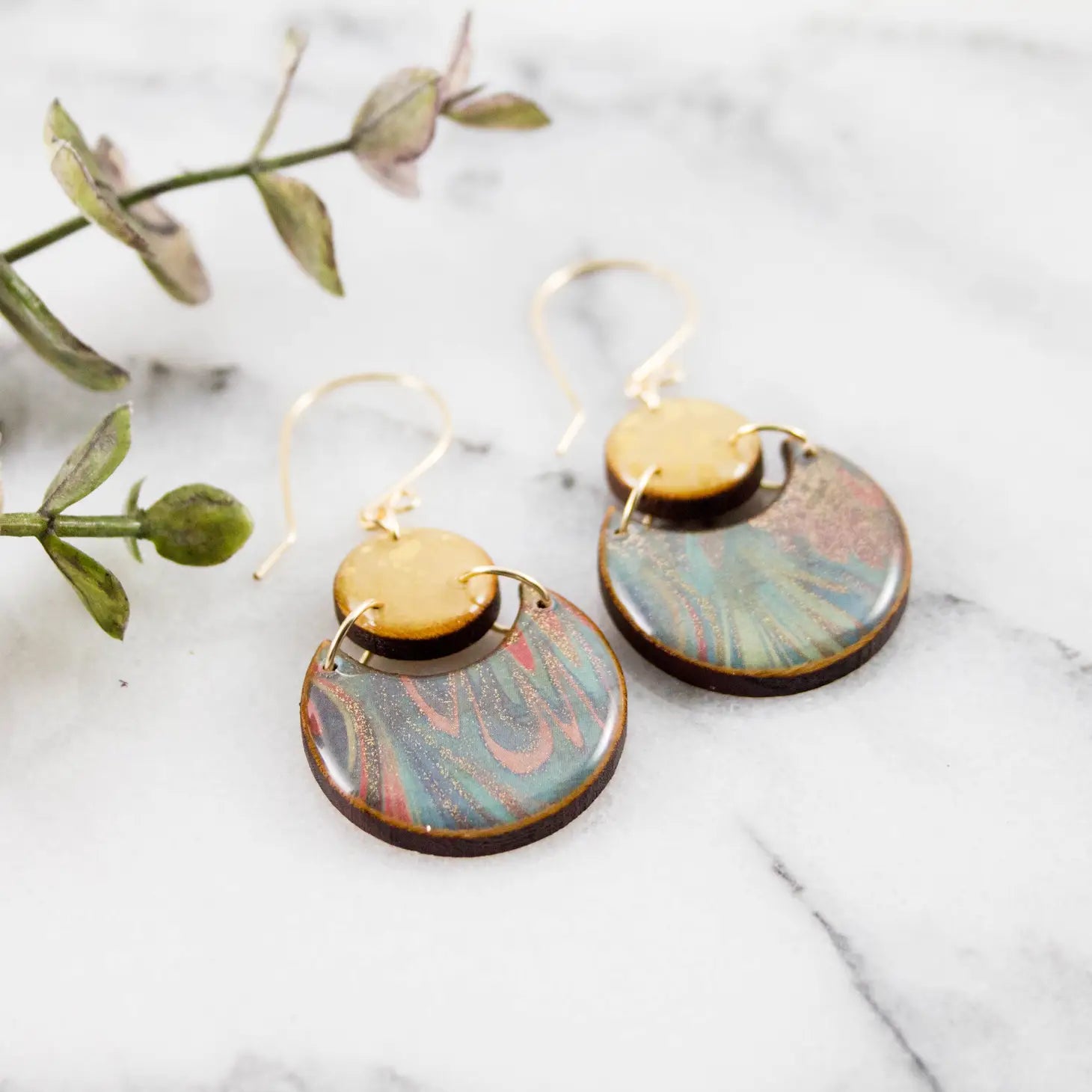 Double Circle Earrings