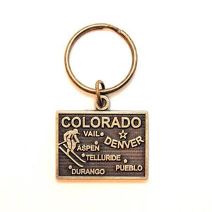 Colorado Map Keychain