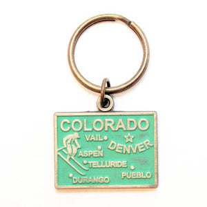 Colorado Map Keychain