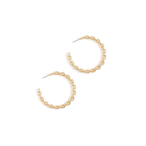 Chain Link Hoop Earring