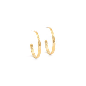 Hammered Hoop Earrings