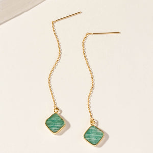 Seafoam Threader Earrings