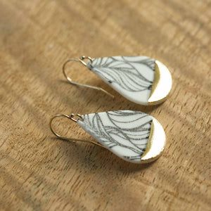 Botanical Rain Drop Earring