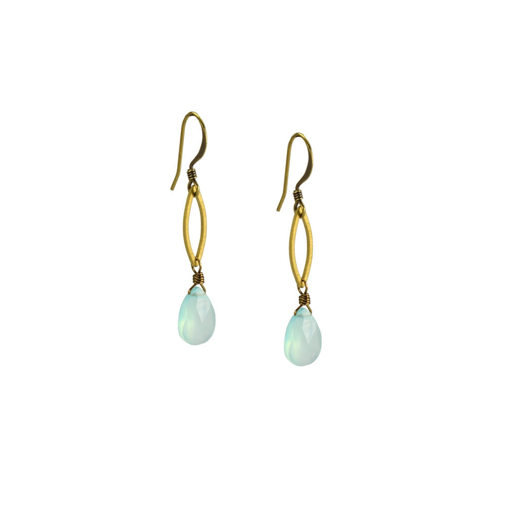 Seafood Chalcedony Earrings
