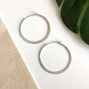 Organic Hoop Earrings