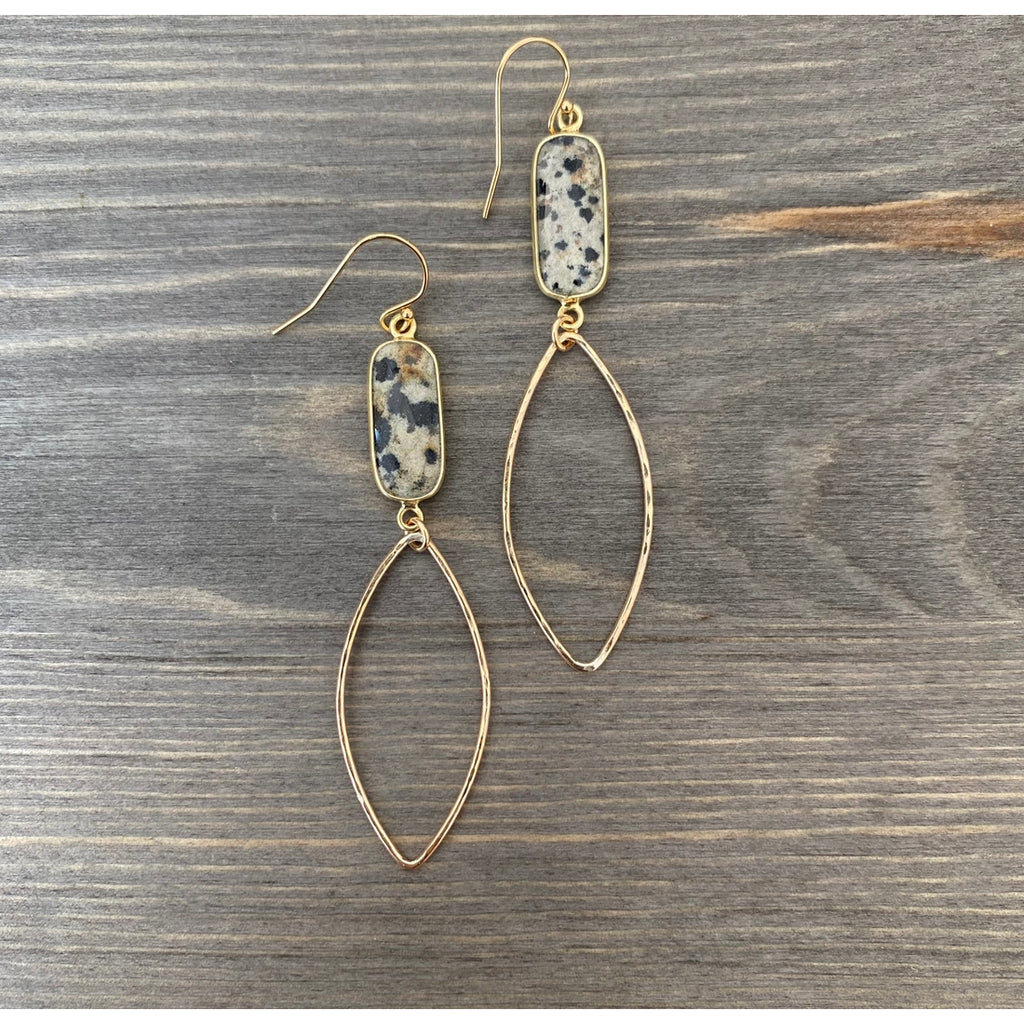 Dalmatian Jasper Varick Earring