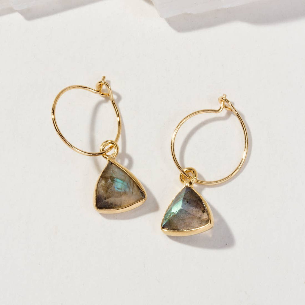 Bermuda Triangle Mini Hoop Earring