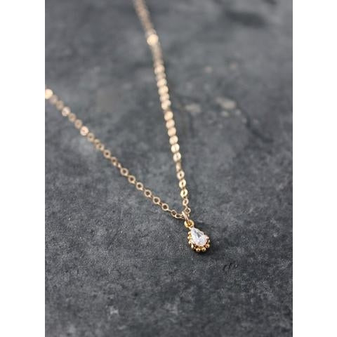 Framed Teardrop Necklace