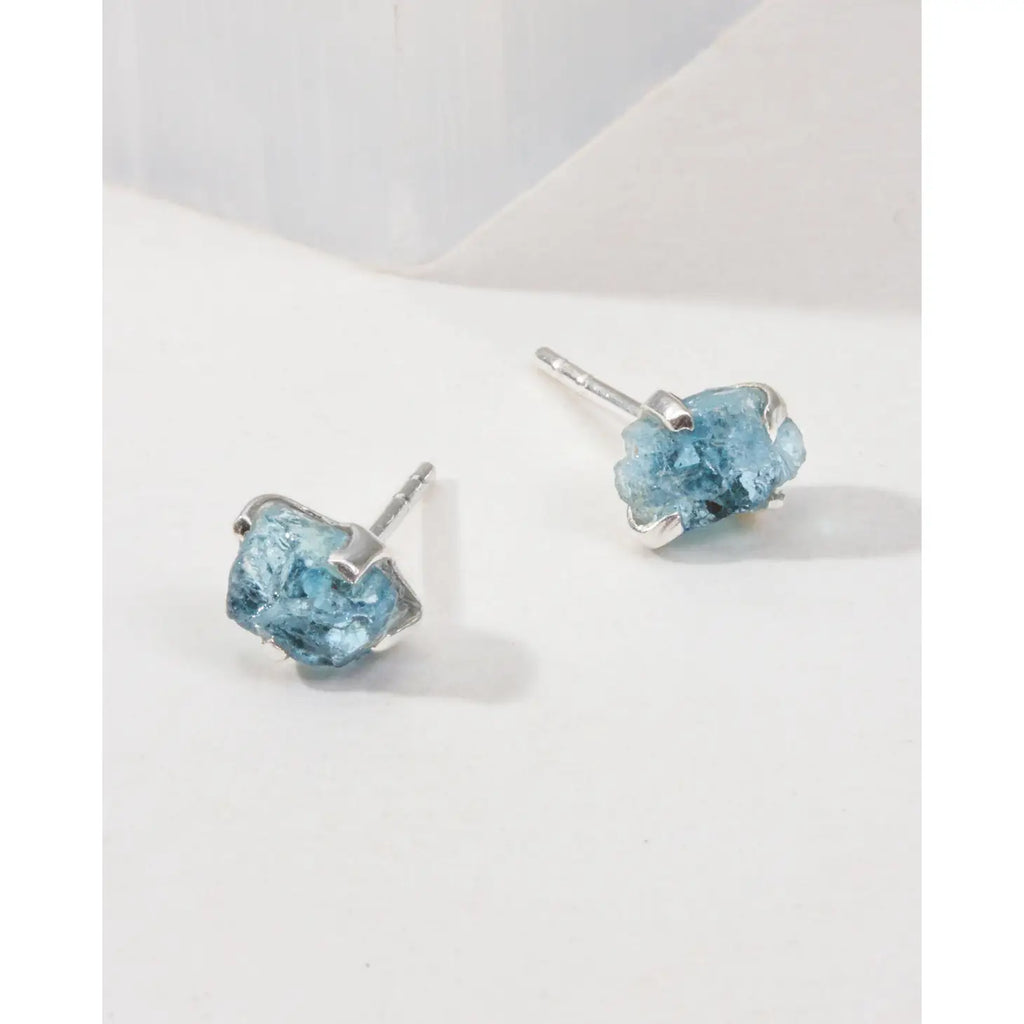 Sterling Silver Raw Beauty Post Earring