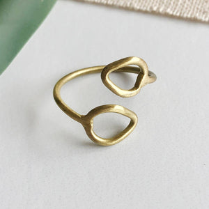 Layered Leaf Ring