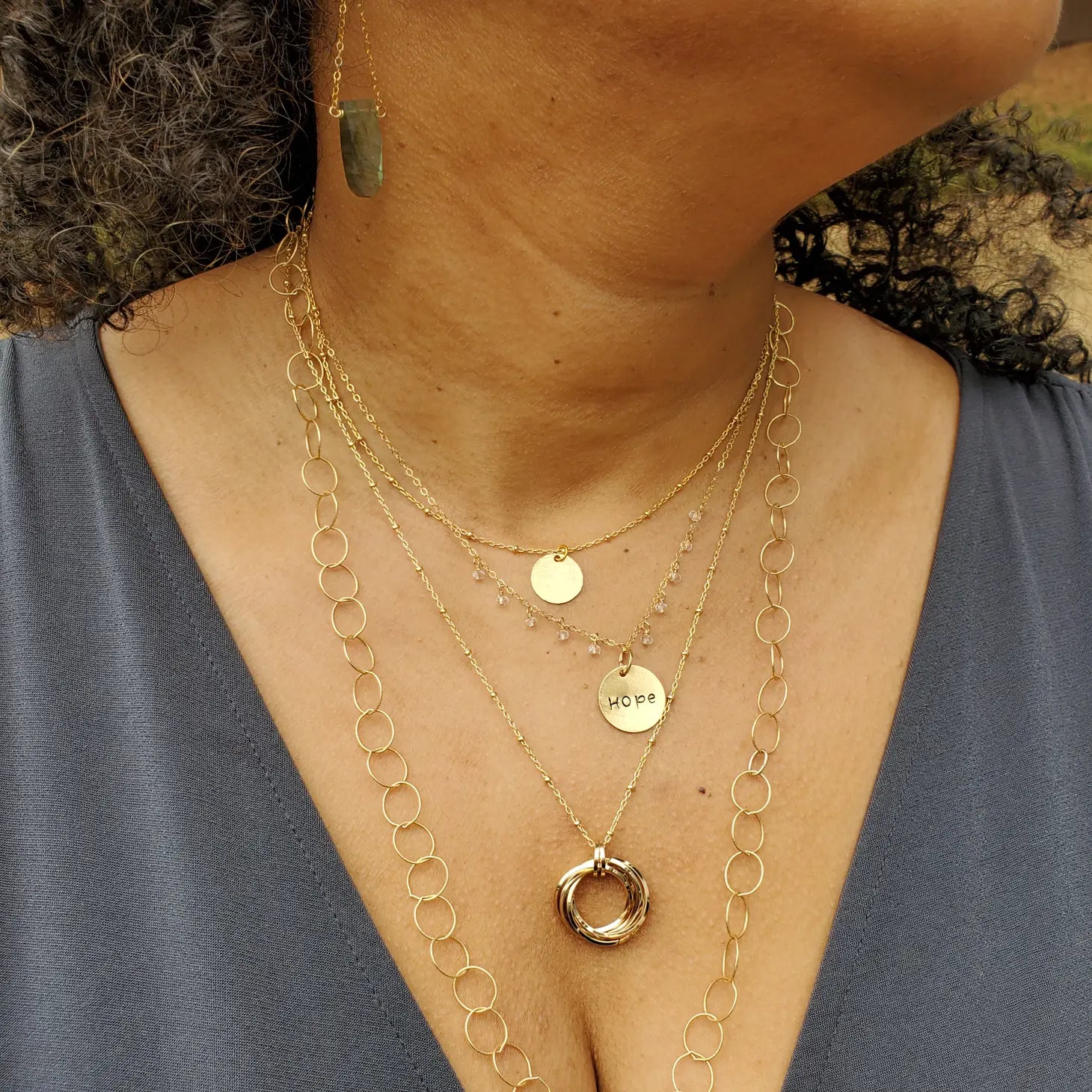 14K Gold-filled Simplicity Layering Necklace
