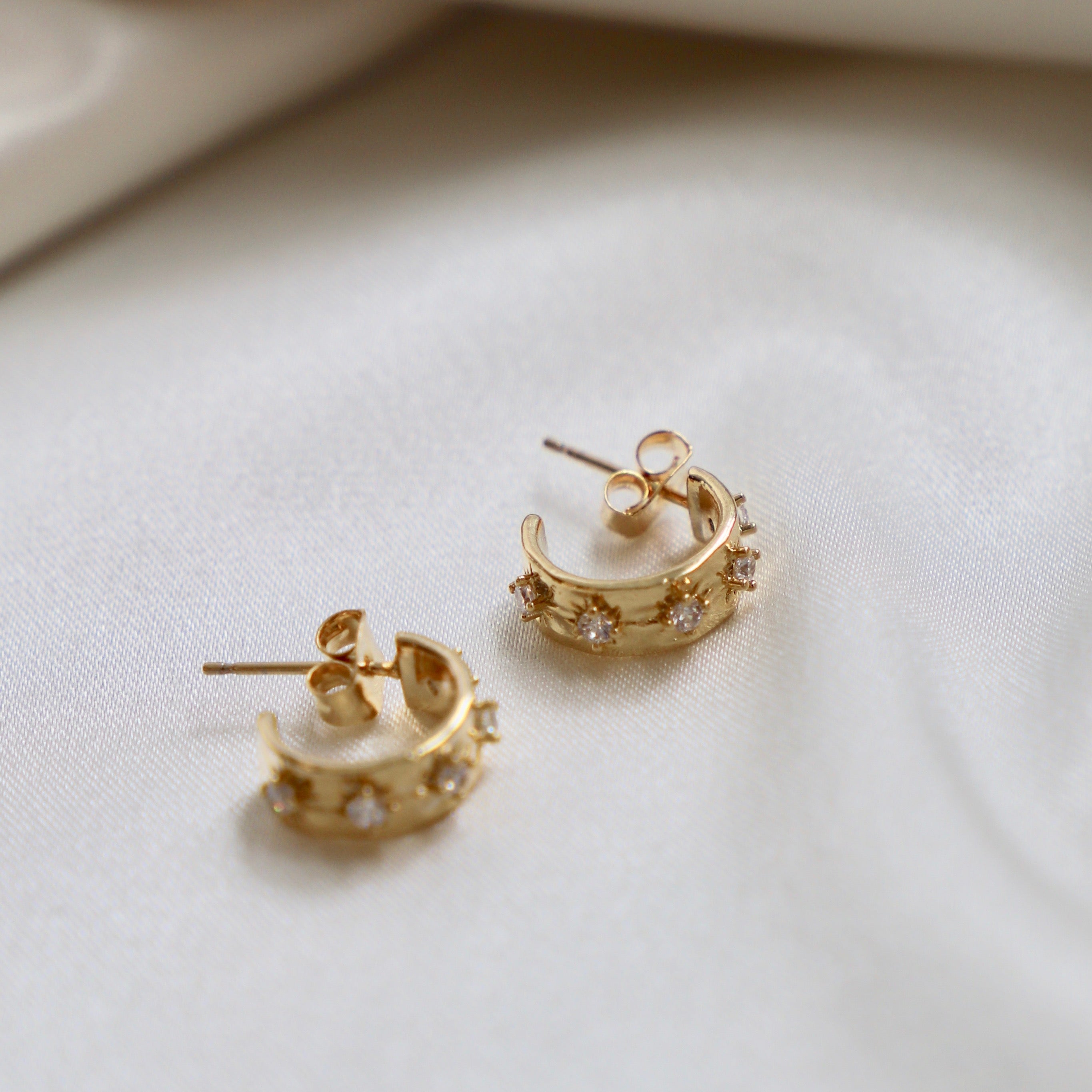 Star Small Hoops