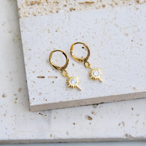 Star Huggie Earrings