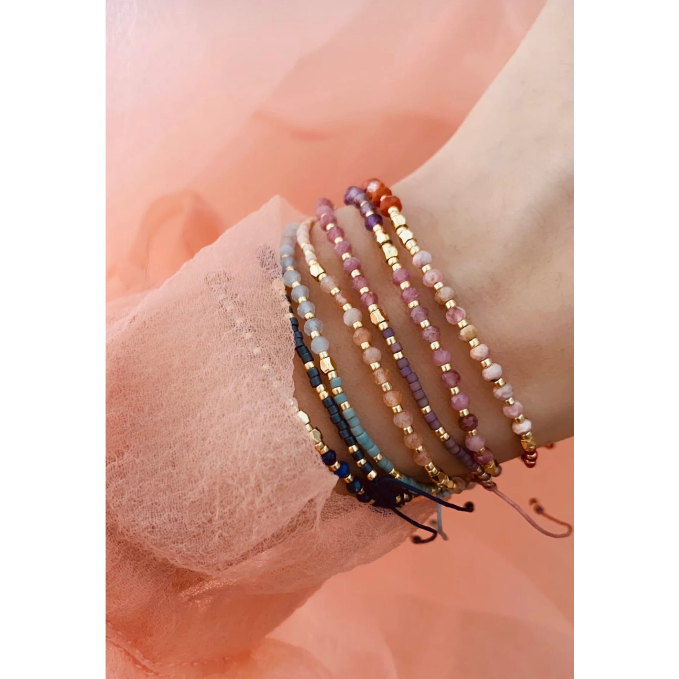 Healing Gemstone Stacking Bracelet