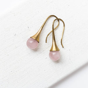 Gemstone Teardrop Earrings