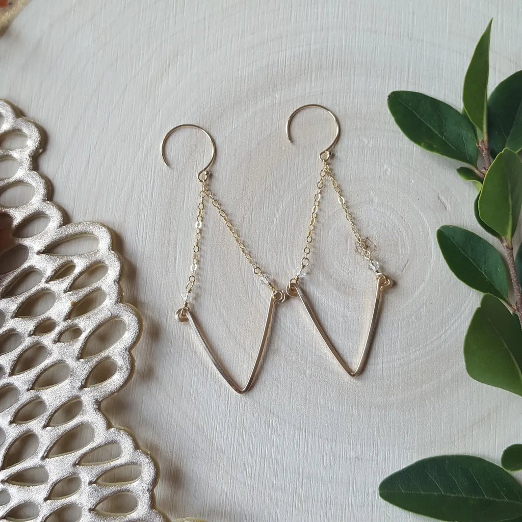 V Swing Earrings