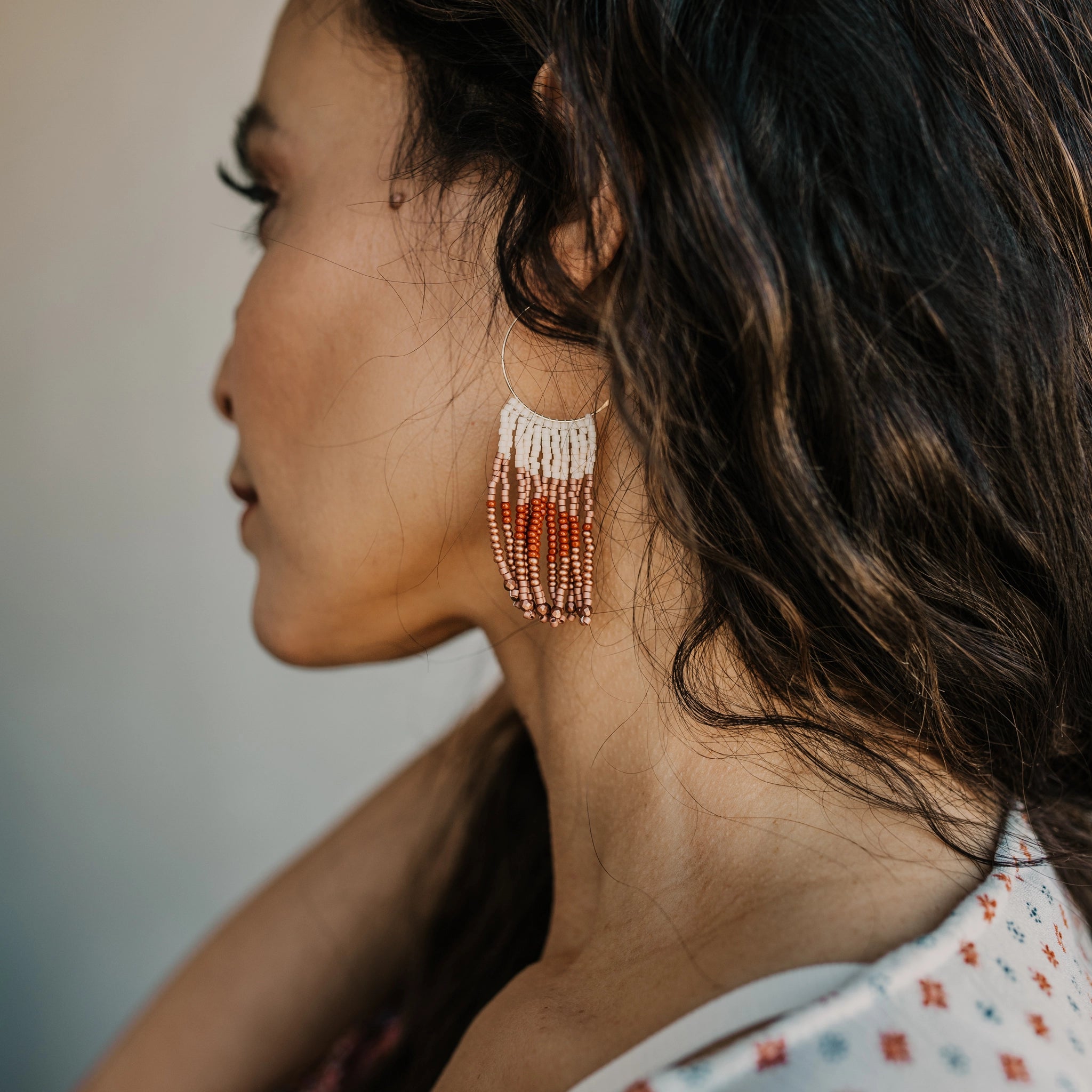 Aztec Beaded Earrings